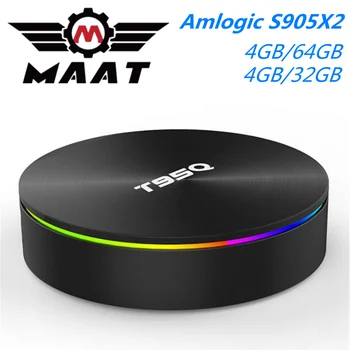 MAAT T95Q Android 9.0 TV Box Amlogic S905X2 Quad Core Smart 4K 4GB Ram 32GB 64GB Rom Media Player 2.4G 5G Wifi BT4.1 Set Top Box
MAAT T95Q Android 9.0 TV Box Amlogic S905X2 Quad Core Smart 4K 4GB Ram 32GB 64GB Rom Media Player 2.4G 5G Wifi BT4.1 Set Top Box