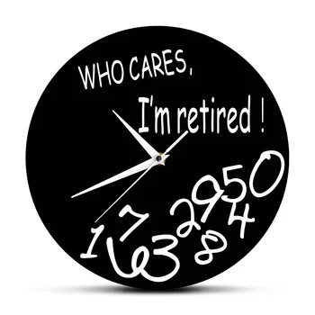 Who Cares I'm Retired! Funny Retirement Home Decor Wall Clock Round Clock Watch Humorous Retirement Gift For Dad Grandfather
Who Cares I'm Retired! Funny Retirement Home Decor Wall Clock Round Clock Watch Humorous Retirement Gift For Dad Grandfather