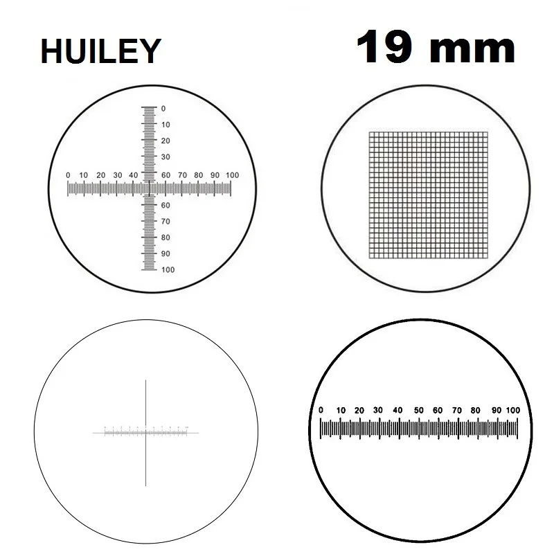 Eyepiece Micrometer Diameter 19mm Optical Glass Cross Ruler Net for Biogolical Microscope 23.2mm Ocular DIV 1 0.1 0.05 0.2 mm
Eyepiece Micrometer Diameter 19mm Optical Glass Cross Ruler Net for Biogolical Microscope 23.2mm Ocular DIV 1 0.1 0.05 0.2 mm