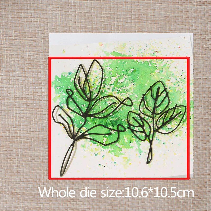 New Arrival 2pcs leaves cutting Dies Stencil DIY Scrapbook Photo Album Emboss Decorative Paper Card Template 106*105mm
New Arrival 2pcs leaves cutting Dies Stencil DIY Scrapbook Photo Album Emboss Decorative Paper Card Template 106*105mm