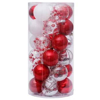 30Pcs Christmas Decorations for Home Christmas Tree Pendant Ornaments Red Round Transparent Ball Plastic Baubles 
30Pcs Christmas Decorations for Home Christmas Tree Pendant Ornaments Red Round Transparent Ball Plastic Baubles