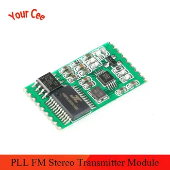 PLL FM Stereo Transmitter Module Wireless Audio Module With Serial Port Control 76-108MHZ 3-5V 100mW For USB PC Audio Broadcast
PLL FM Stereo Transmitter Module Wireless Audio Module With Serial Port Control 76-108MHZ 3-5V 100mW For USB PC Audio Broadcast