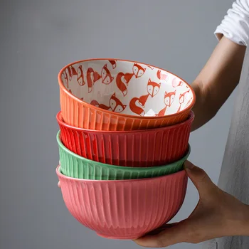 6.3inch Hand Painted Ramen Bowl Household Kitchen Utensils Porcelain Simple and Stylish Lettuce Salad Ceramic Bowl
6.3inch Hand Painted Ramen Bowl Household Kitchen Utensils Porcelain Simple and Stylish Lettuce Salad Ceramic Bowl