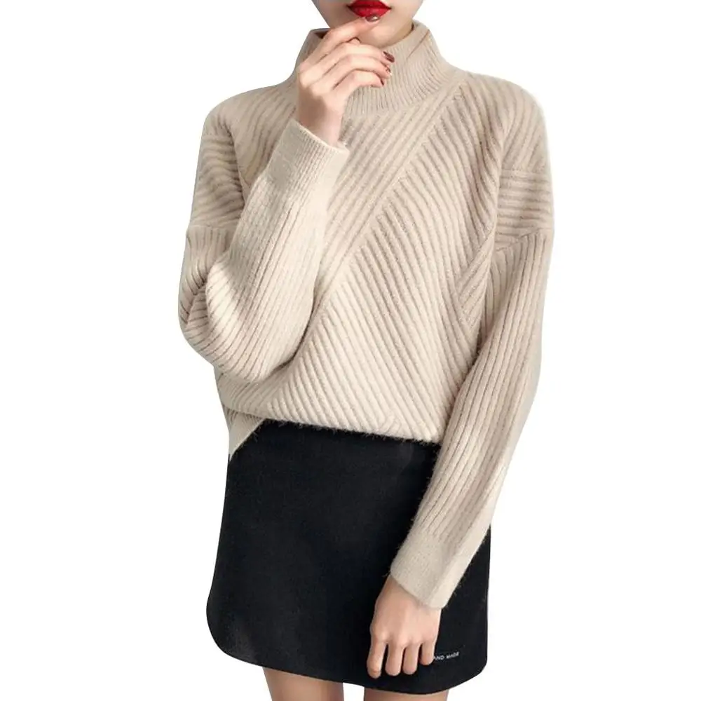 Screw Knit Sweater Women Soild Long Sleeve Patchword Womens Turtleneck Oversized Sweater Jumper Women Sweaters And Pullovers
Screw Knit Sweater Women Soild Long Sleeve Patchword Womens Turtleneck Oversized Sweater Jumper Women Sweaters And Pullovers