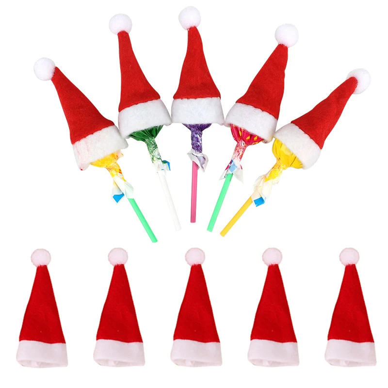 10/20/30Pcs Mini Santa Claus Hat Christmas Xmas Lollipop Top Santa Candy Hat Fork Knife Holder Bag Christmas Decoration For Home
10/20/30Pcs Mini Santa Claus Hat Christmas Xmas Lollipop Top Santa Candy Hat Fork Knife Holder Bag Christmas Decoration For Home