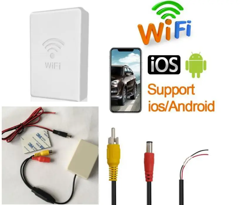 Wireless WiFi Transmitter Car Rear View Camera WIFI Reversing Camera Dash Cam HD Mini Tachograph optional for iPhone Andriod
Wireless WiFi Transmitter Car Rear View Camera WIFI Reversing Camera Dash Cam HD Mini Tachograph optional for iPhone Andriod