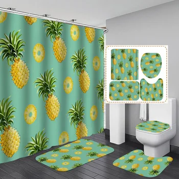 Selling Digital Printing Bathroom Fruit Ananas Rainforest Series Shower Curtain Graphic Customization Bathroom Shower Curtain
Selling Digital Printing Bathroom Fruit Ananas Rainforest Series Shower Curtain Graphic Customization Bathroom Shower Curtain