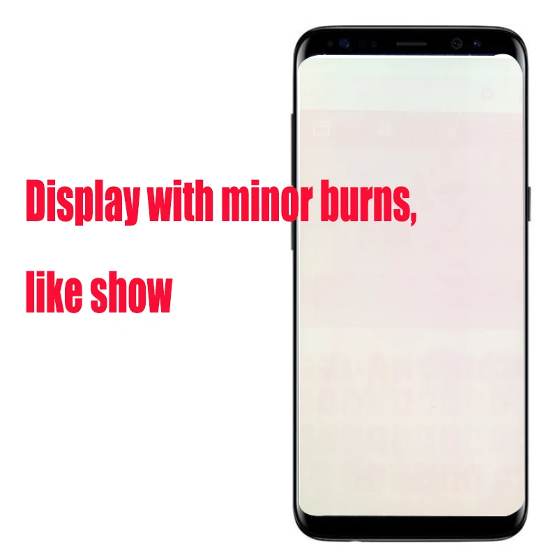 С небольшим сжечь тени ЖК дисплей для samsung Galaxy S8 Дисплей плюс G950 G950F G955fd G955F G955 с