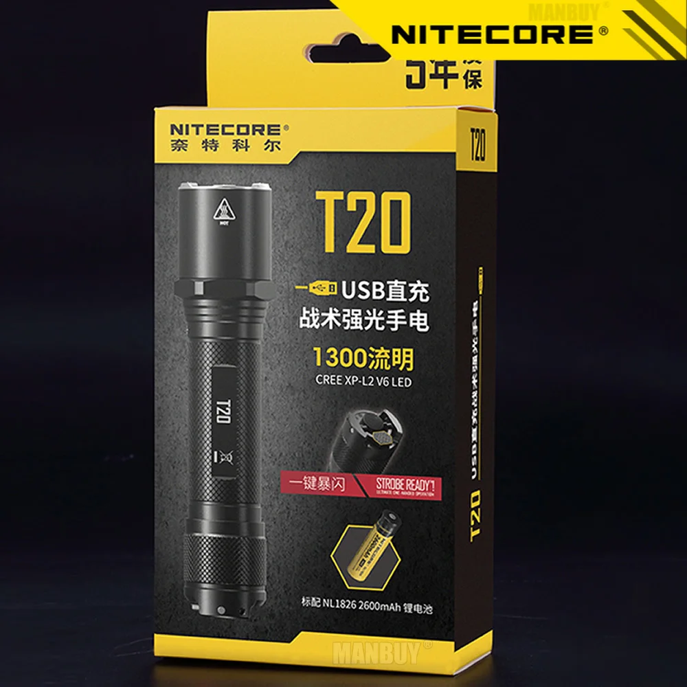 Внешний тактический фонарик Nitecore T20, 1300 лм, CREE XP-L2 V6, USB, аккумулятор 2600 мАч, оптовая продажа
Внешний тактический фонарик Nitecore T20, 1300 лм, CREE XP-L2 V6, USB, аккумулятор 2600 мАч, оптовая продажа