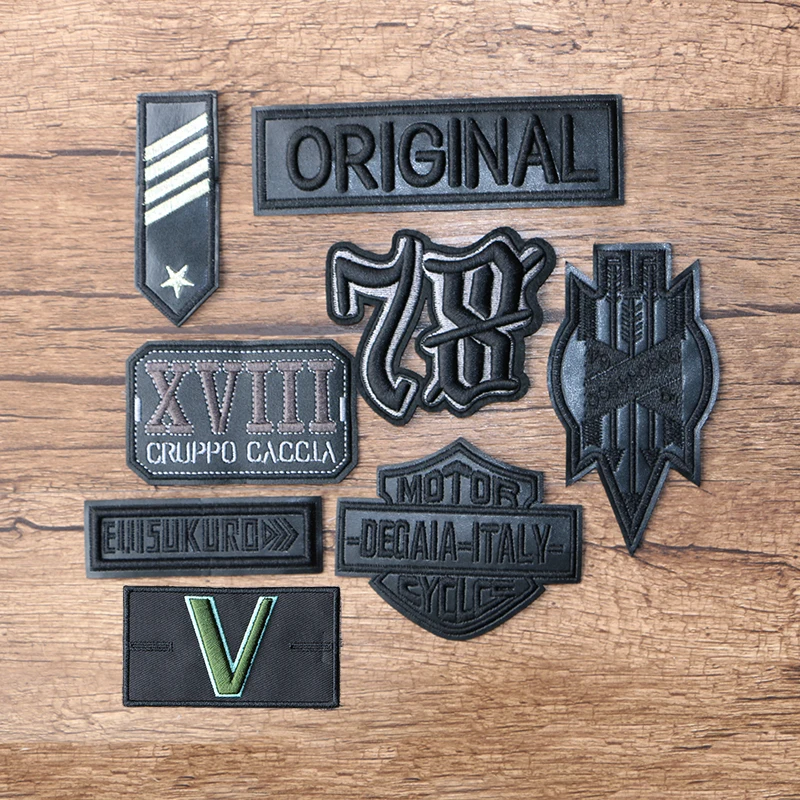 High-end Black PU Leather Embossed Epaulettes Icon Embroidery Applique Patches For Clothes DIY Iron on Badges on the Backpack
High-end Black PU Leather Embossed Epaulettes Icon Embroidery Applique Patches For Clothes DIY Iron on Badges on the Backpack