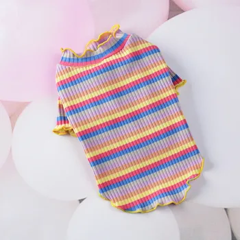 Rainbow Dog Cat Base Small Dogs Teddy Pet Schnauzer Bichon Vest Pet Clothes Spring and Summer Autumn
Rainbow Dog Cat Base Small Dogs Teddy Pet Schnauzer Bichon Vest Pet Clothes Spring and Summer Autumn