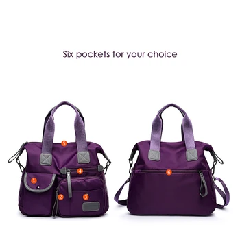 Women Nylon Multifunction Handbag Waterproof Messenger Travel Multi Pockets Large Capacity With Shoulder Strap Tote
Women Nylon Multifunction Handbag Waterproof Messenger Travel Multi Pockets Large Capacity With Shoulder Strap Tote
