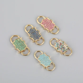 5Pcs/Lot 13X26mm CZ Micro Paved Oval Lock Carabiner Clasps Pendant Jewelry,Flower Shape Ziron Lock Lobster Clasps Bracelet DIY
5Pcs/Lot 13X26mm CZ Micro Paved Oval Lock Carabiner Clasps Pendant Jewelry,Flower Shape Ziron Lock Lobster Clasps Bracelet DIY