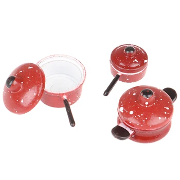 3pcs Dollhouse Miniature Metal Frypan Frying Pans Soup Pot Cooking Pot Kitchen Accessory
3pcs Dollhouse Miniature Metal Frypan Frying Pans Soup Pot Cooking Pot Kitchen Accessory