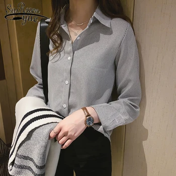 2020 Spring New Long Sleeve Loose Women Tops and Blouses 4XL Plus Size Vertical Striped Shirts Fashion Bottoming Shirts 8873 50
2020 Spring New Long Sleeve Loose Women Tops and Blouses 4XL Plus Size Vertical Striped Shirts Fashion Bottoming Shirts 8873 50