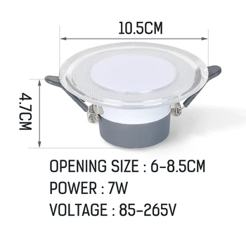 2PCS 3Color LED Downlight AC90-260V 7W Die-casting Aluminum High Brightness Kitchen Livingroom Bedroom Indoor Decor
2PCS 3Color LED Downlight AC90-260V 7W Die-casting Aluminum High Brightness Kitchen Livingroom Bedroom Indoor Decor