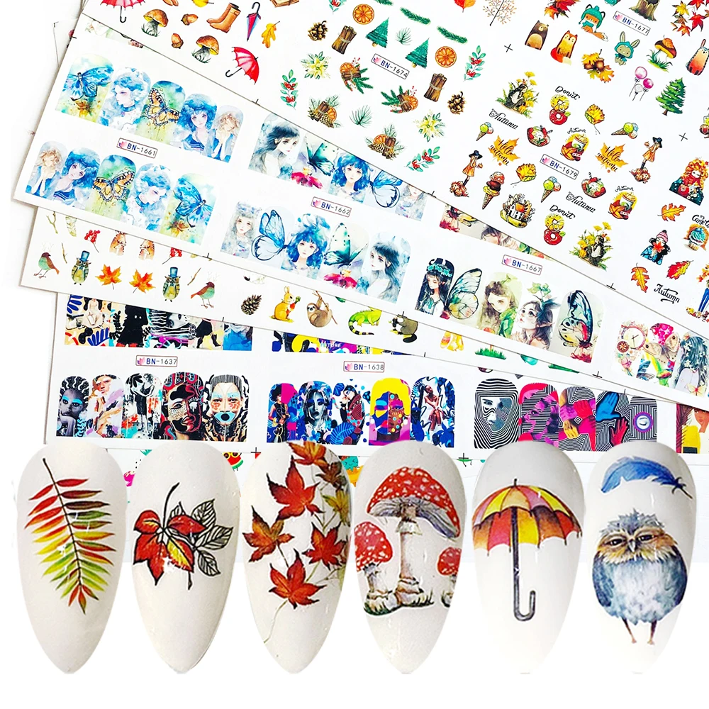 12pcs Nail Slider Water Colorful Mixed Butterfly/Maple leaf Design Transfer Tattoo Cartoon Nails Manicure Decals Polish Sticker
12pcs Nail Slider Water Colorful Mixed Butterfly/Maple leaf Design Transfer Tattoo Cartoon Nails Manicure Decals Polish Sticker