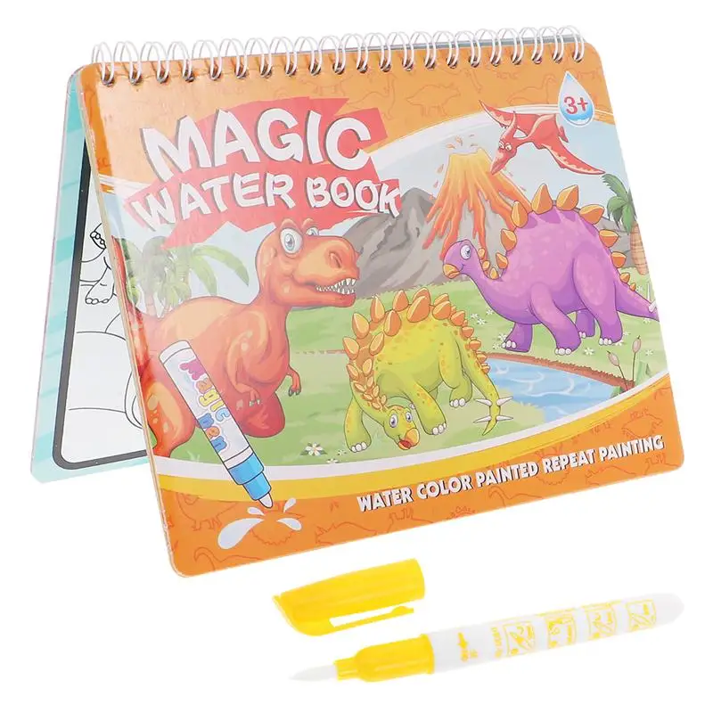Dinosaur Magic Water Book Reusable Coloring Book Graffiti Book Painting Toy with Pen for Kids Children Preschool
Dinosaur Magic Water Book Reusable Coloring Book Graffiti Book Painting Toy with Pen for Kids Children Preschool