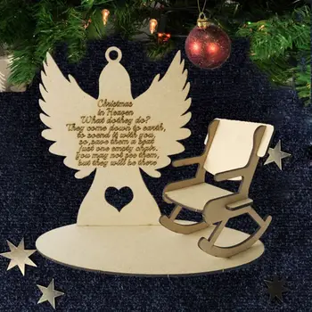 1 Set Wooden Christmas Theme Stitching Ornament Gift In Heaven Remembrance Loved One Christmas angel Craft Memorial Gift
1 Set Wooden Christmas Theme Stitching Ornament Gift In Heaven Remembrance Loved One Christmas angel Craft Memorial Gift