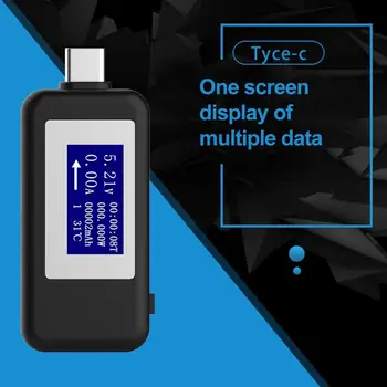 USB Type-C LCD Voltmeter Tester DC4-30V 0-5.1A Ammeter Voltage Current Meter Battery Charge Measure Cable
USB Type-C LCD Voltmeter Tester DC4-30V 0-5.1A Ammeter Voltage Current Meter Battery Charge Measure Cable