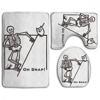 CHARM HOME Oh Snap Halloween Owl Funny Skeleton Bathroom Antiskid Pad 3PCS/Set Toilet Seat Cover Anti-slip Bathroom Accessories
CHARM HOME Oh Snap Halloween Owl Funny Skeleton Bathroom Antiskid Pad 3PCS/Set Toilet Seat Cover Anti-slip Bathroom Accessories
