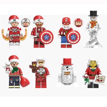 DISNEY Minifigures Christmas Avengers Building Block Phoenix Snowman Santa Claus Captain America Action Figures Toy for Boy Gift
DISNEY Minifigures Christmas Avengers Building Block Phoenix Snowman Santa Claus Captain America Action Figures Toy for Boy Gift