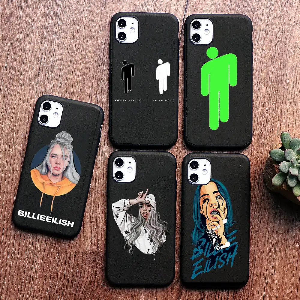 girl billie eilish cover of ocean eyes art phone case for