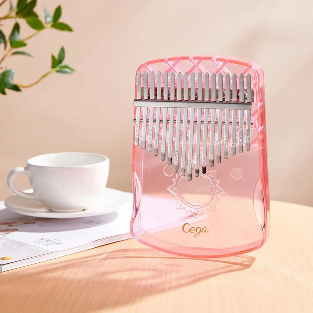 17 Keys Kalimba Thumb Piano Portable Transparent ABS Mbira Keyboard Finger Musical Instrument | Спорт и развлечения