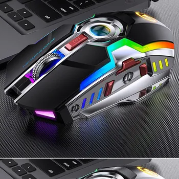 Rechargeable Gaming Mouse Wireless Mouse Gamer Silent LED Backlit Mice USB Optical Professional Ergonomic Computer Mouse