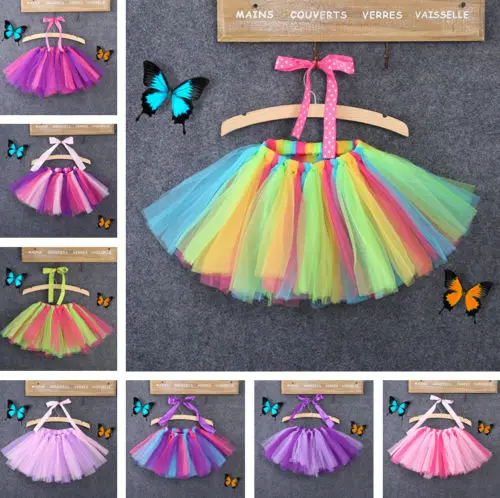 Rainbow Princess Kids Baby Girls Tutu Skirt Xmas Party Dancewear Skirt Costume 0-8Y
Rainbow Princess Kids Baby Girls Tutu Skirt Xmas Party Dancewear Skirt Costume 0-8Y