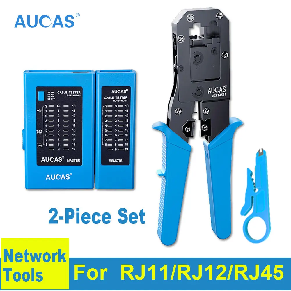 AUCAS RJ45 Crimping Tool Lan Tester Cable Mikrotik Tools Network Cable Tracker Machine Detector Wiring Connector Kit Cat6 Crimp
AUCAS RJ45 Crimping Tool Lan Tester Cable Mikrotik Tools Network Cable Tracker Machine Detector Wiring Connector Kit Cat6 Crimp