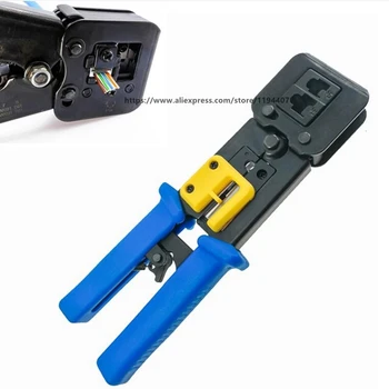 EZ rj45 crimper hand network tools pliers rj12 cat5 cat6 8p8c Cable Stripper pressing clamp tongs clip multi function 
EZ rj45 crimper hand network tools pliers rj12 cat5 cat6 8p8c Cable Stripper pressing clamp tongs clip multi function