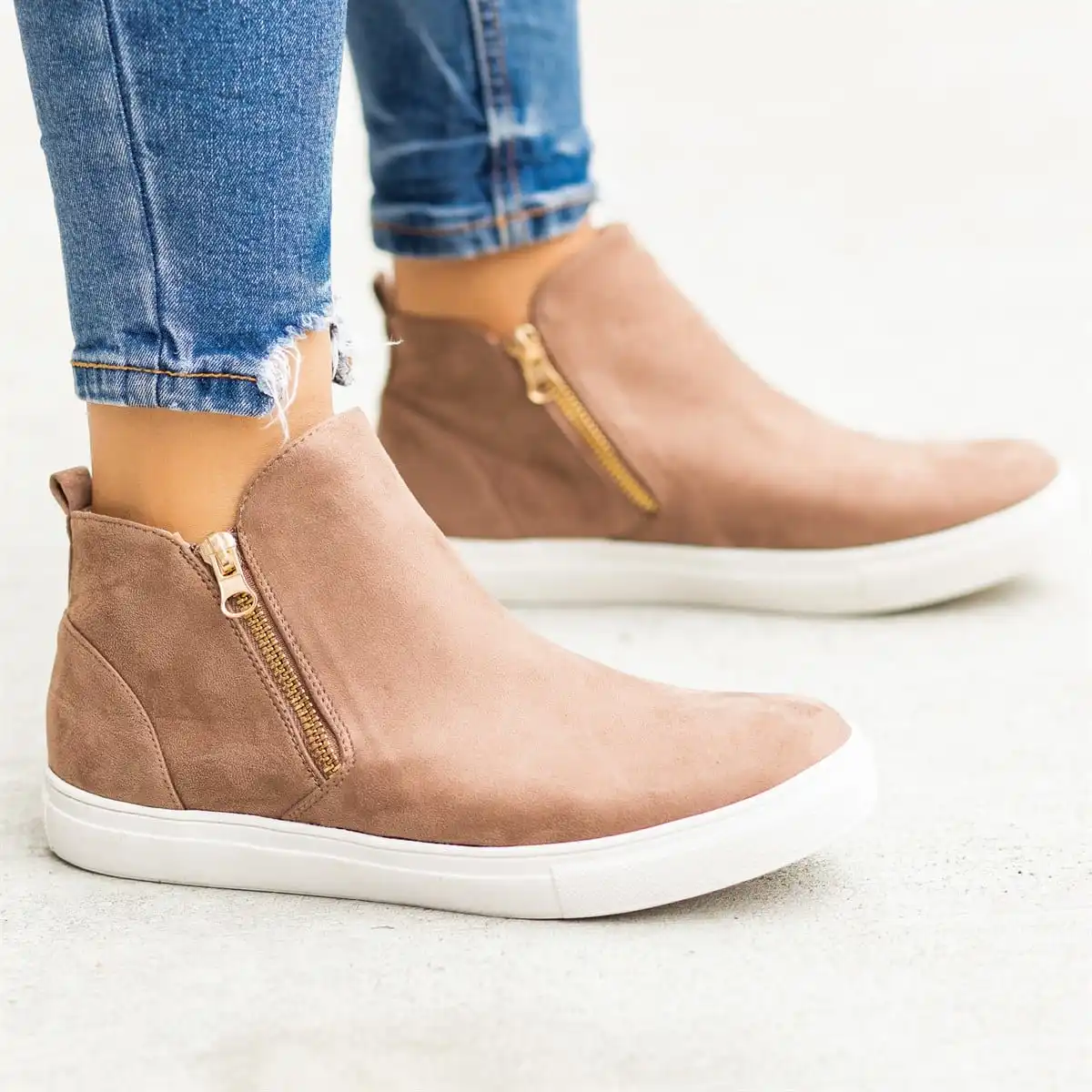 2019 Autumn new Short boots casual shoes Round head zipper womens shoes flats zapatos mujer
2019 Autumn new Short boots casual shoes Round head zipper womens shoes flats zapatos mujer