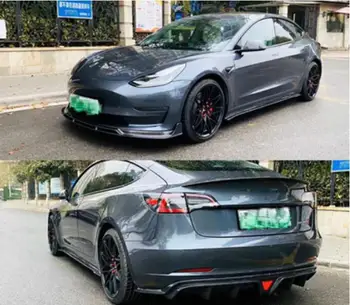 Carbon Fiber Front Rear Bumper Lip Diffuser Cover & Side Skirt & Wind Knife & Spoiler For Tesla Model 3 2018 2019 2020 2021
Carbon Fiber Front Rear Bumper Lip Diffuser Cover & Side Skirt & Wind Knife & Spoiler For Tesla Model 3 2018 2019 2020 2021