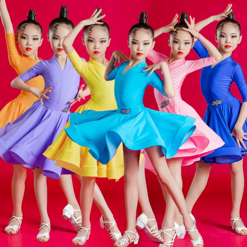 2021 New Fall Long Sleeve Kids Latin Dance tops and skirt V-Neck Girl Latin Dancing Cloth Stage Ballroom Dancewear
2021 New Fall Long Sleeve Kids Latin Dance tops and skirt V-Neck Girl Latin Dancing Cloth Stage Ballroom Dancewear