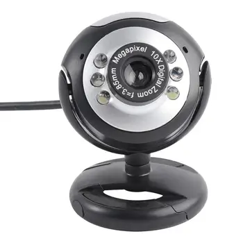 0.6MP USB 6-LED Night Vision Web Cam Professional Webcam Computer PC Laptop Camera with Microphone and Clip (Black)
0.6MP USB 6-LED Night Vision Web Cam Professional Webcam Computer PC Laptop Camera with Microphone and Clip (Black)