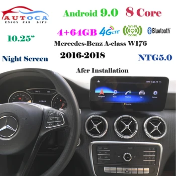 8 Core 4G 10.25"Android 9 display for MERCEDES BENZ A class W176 2016-2018 Navigation radio stereo dash multimedia player carply
8 Core 4G 10.25"Android 9 display for MERCEDES BENZ A class W176 2016-2018 Navigation radio stereo dash multimedia player carply