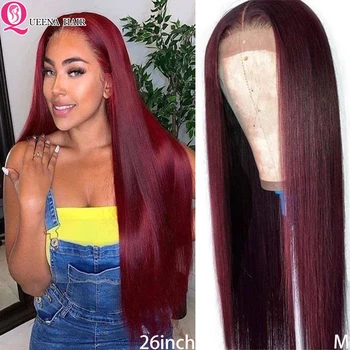 13x6 Burgundy Lace Front Wig Pre Plucked 99J Human Hair Wigs Peruvian Straight 360 Lace Frontal Wig Remy Colored 99j Wig 150%
13x6 Burgundy Lace Front Wig Pre Plucked 99J Human Hair Wigs Peruvian Straight 360 Lace Frontal Wig Remy Colored 99j Wig 150%