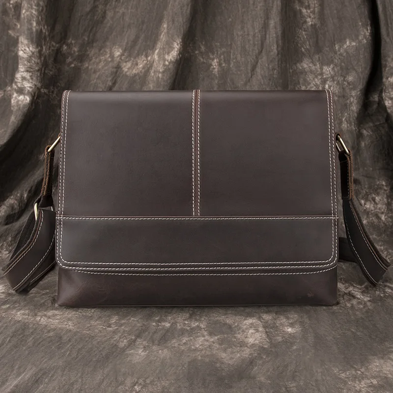 Genuine Leather Business Briefcase Full-grain Leather Men Retro Hand Computer Bag Horse Leather Men's Bag Messenger Bag 6051
Genuine Leather Business Briefcase Full-grain Leather Men Retro Hand Computer Bag Horse Leather Men's Bag Messenger Bag 6051