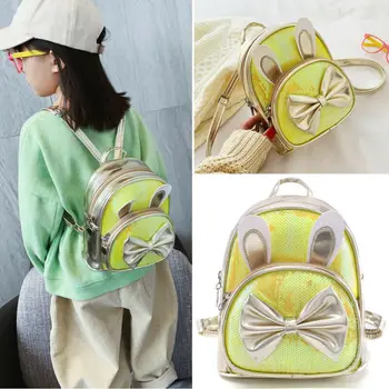 Hot New Fashion Women PU Sequins Style Portable Mini Leather Backpack Cute Rabbit ears bow Girls Small Backpack Travel Rucksacks
Hot New Fashion Women PU Sequins Style Portable Mini Leather Backpack Cute Rabbit ears bow Girls Small Backpack Travel Rucksacks