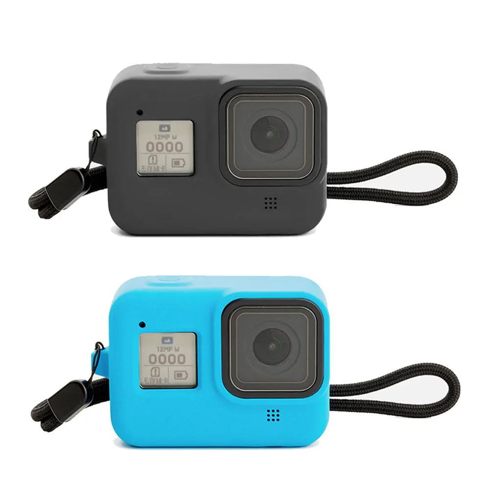 Protective Soft Silicone Case for GoPro Hero 8 Full Cover Shell Skin Body Protector with Hand Strap Sports Camera Accessories
Protective Soft Silicone Case for GoPro Hero 8 Full Cover Shell Skin Body Protector with Hand Strap Sports Camera Accessories