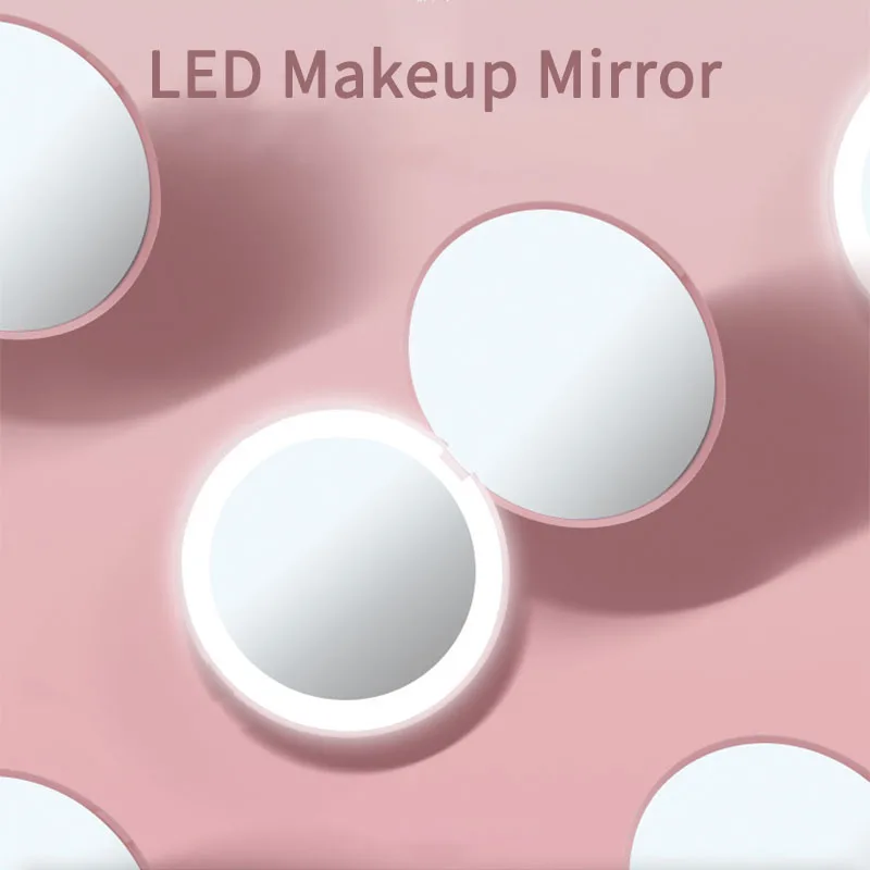 Portable LED Makeup Mirror M005 Mini Pocket Mirrors 2X Magnifying Mirror Makeup Mirror Lights Compact Mirrors Hand Held Mirror
Portable LED Makeup Mirror M005 Mini Pocket Mirrors 2X Magnifying Mirror Makeup Mirror Lights Compact Mirrors Hand Held Mirror