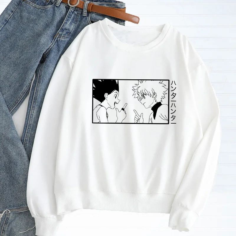 Gon and Killua Women's Sweatshirt Streetwear Anime Hunter X Hunter Hoodies Crewneck Pullover Autumn 2020 Women's Clothing
Gon and Killua Women's Sweatshirt Streetwear Anime Hunter X Hunter Hoodies Crewneck Pullover Autumn 2020 Women's Clothing