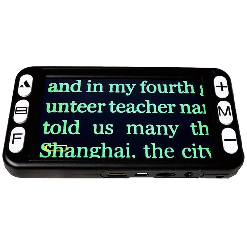 5-Inch Video Magnifier LCD Portable Digital 4X-32X Zoom, Handheld Electronic Reading Aid for Low Vision Impaired, 19 Color Modes
5-Inch Video Magnifier LCD Portable Digital 4X-32X Zoom, Handheld Electronic Reading Aid for Low Vision Impaired, 19 Color Modes