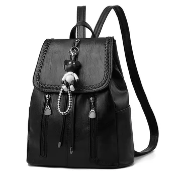 Backpack 2020 New Style WOMEN'S Bag Fashion School Bag Simple Soft Leather Backpack
Backpack 2020 New Style WOMEN'S Bag Fashion School Bag Simple Soft Leather Backpack