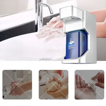 450ML Automatic Foam Soap Dispenser Touchless Infrared Motion Sensor Hands-Free Soap Pump Dispenser For Bathroom Kitchen
450ML Automatic Foam Soap Dispenser Touchless Infrared Motion Sensor Hands-Free Soap Pump Dispenser For Bathroom Kitchen