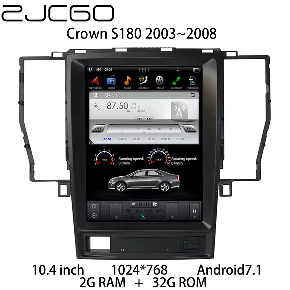 Car Multimedia Player Stereo GPS DVD Radio Navigation NAVI Android Screen for Toyota Crown S180 2003 2004 2005 2006 2007 2008
Car Multimedia Player Stereo GPS DVD Radio Navigation NAVI Android Screen for Toyota Crown S180 2003 2004 2005 2006 2007 2008