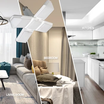 Folding Ceiling Lamp Four-Blade Light for Home Warehouse Workshop Children Bedroom Night Lamp 35W 212LED E27
Folding Ceiling Lamp Four-Blade Light for Home Warehouse Workshop Children Bedroom Night Lamp 35W 212LED E27