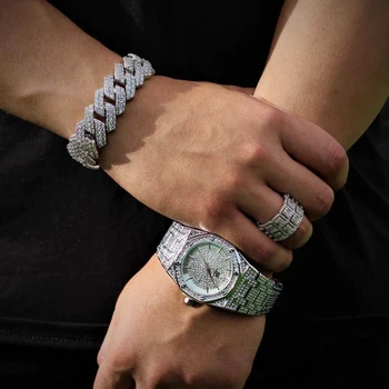 new 15mm classic cuban link chain Iced out bling 2 raw aaa cz cuban link chain bracelet for women mens hiphop fashion jewelry
new 15mm classic cuban link chain Iced out bling 2 raw aaa cz cuban link chain bracelet for women mens hiphop fashion jewelry