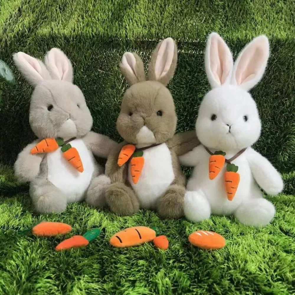 

Simulation Rabbit Carrot Children Stuffed Plush Toy Birthday Gift